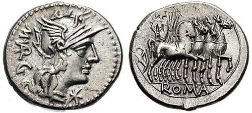 vargunteia roman coin denarius